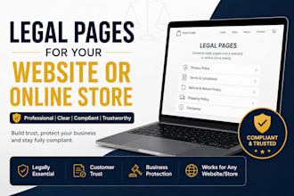 write legal pages for your website or online store