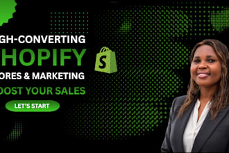 build a professional shopify store design for dropshipping and ecommerce website