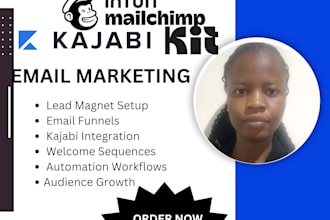 setup convertkit kajabi mailchimp email marketing sales funnel, campaigns