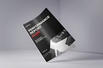 design a clean brochure, one pager, or PDF report