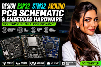 design esp32 stm32 arduino pcb schematic and embedded hardware projects