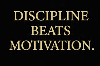 design a powerful motivational quotes poster for instagram
