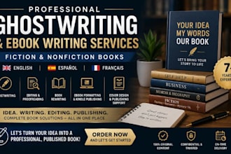 be fiction ebook ghost write, fantasy book ghostwrite, ghost writer for