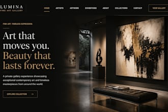 design wix fine art website private gallery website art portfolio website