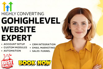 build gohighlevel  sales funnels websites and automations for local businesses