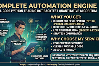 code python trading bot backtest quantitative algorithm