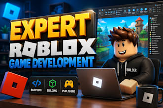 develop an advance roblox simulator, create obby, tycoon, rng anime game