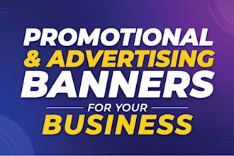 design promotional  and advertising banners for your product and business