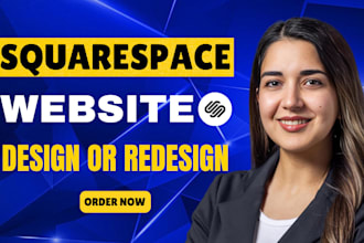 build responsive squarespace website, redesign squarespace business website