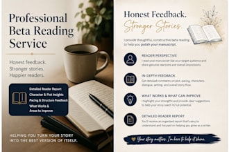 professional beta reader for honest story feedback