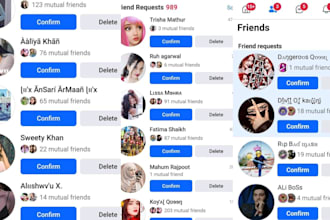 send active 4k USA UK facebook friend request promote grow and boost your page