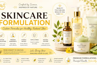 formulate skincare and cosmetic products