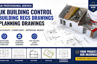 do UK building control drawings, building regs drawings, planning drawings