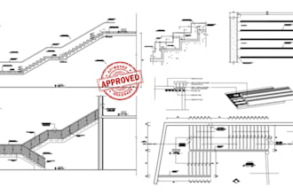 create detailed staircase shop drawings, handrail details and fabrications