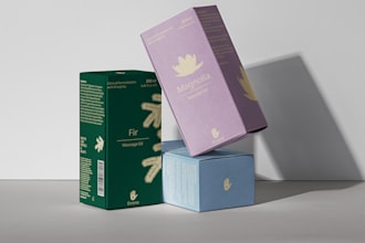 create a cosmetic packaging design