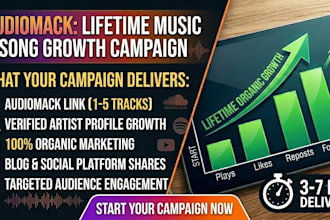 do lifetime campaign for audiomack music, song growth