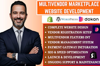 shopify multi vendor ecommerce marketplace woocommerce dokan multivendor website