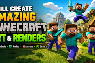 design a professional minecraft skin based on your ideas