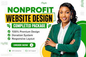 design non profit website, charity website, donation website, 501c3 ngo website