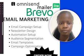 setup omnisend brevo mailerlite email campaigns, templates for email marketing