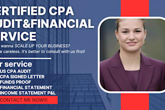 audit cpa letter income verification financial statement  irs tax return 1040