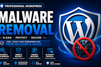 do urgent wordpress malware removal and fix hacked wordpress