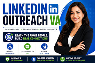 linkedin and social media outreach VA for business growth