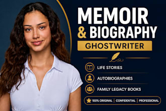 ghostwrite your memoir , autobiography, biography, or life story book