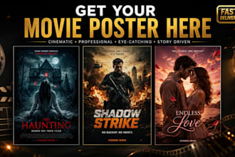 do minimalist poster, movie poster and short film poster deck presentation