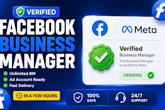 create and fix verified facebook bm, fb business manager or immortal bm in 1hr