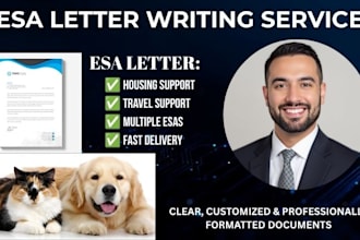 provide esa letters, birp notes and emotional support