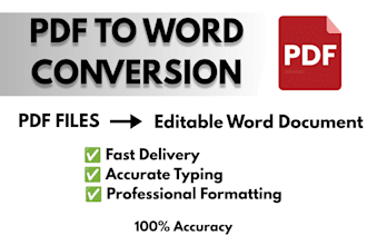 convert PDF, image and scanned documents to word