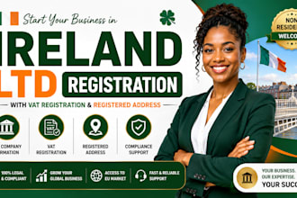form your ltd company in ireland with vat registration and registered address