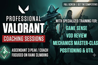 coach you in valorant and get u out of low elo