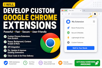 develop custom google chrome extensions
