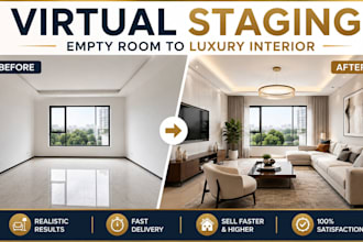 virtually stage empty rooms into luxury interiors