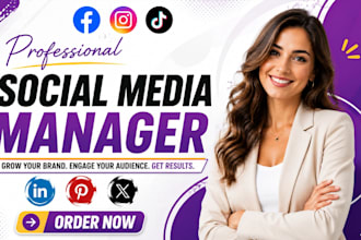 be your professional social media marketing manager and content creator