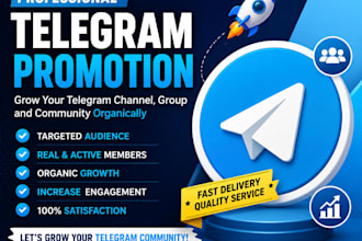 do organic telegram channel promotion and community growth