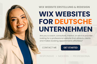 deutsche wix website erstellen oder wix website redesignen, wix buchungssystem
