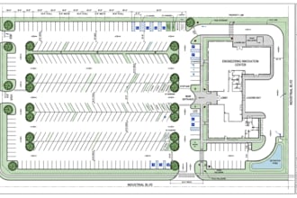 design parking lot, rv map, site map, engineer parking layout