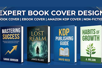 design book cover design, ebook cover, book cover, amazon kdp cover, non fiction