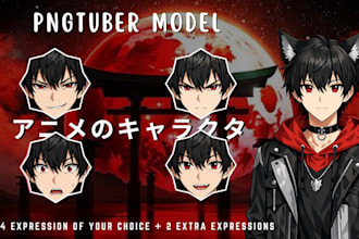 draw pngtuber chibi live2d rigging model png tuber vtuber pixel oc art streaming