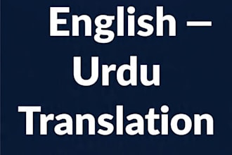 be certified english to urdu translator for any documents