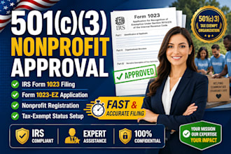 prepare irs form 1023 and form 1023ez for your 501c3 nonprofit