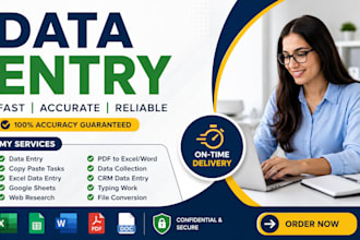 do data entry, data formatting