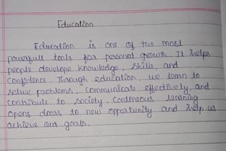 handwrite notes and letters in english and tamil