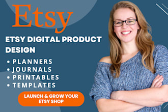 design etsy digital products, canva templates, etsy digital planner on etsy