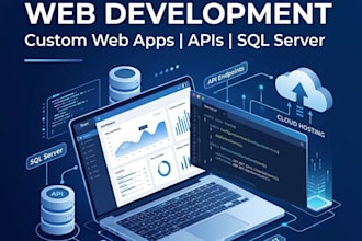 develop asp net core web application, mvc website and api development