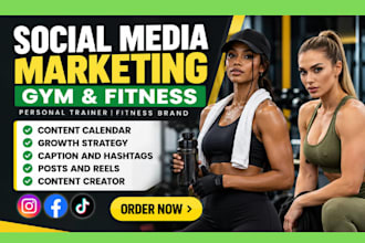 be your social media marketing manager for healthcare and fitness coach gym yoga