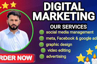 be your digital marketing manager and virtual assistant